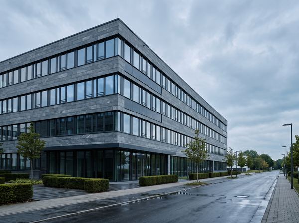 Modernes Bürogebäude – Bewertung von Gewerbeimmobilien